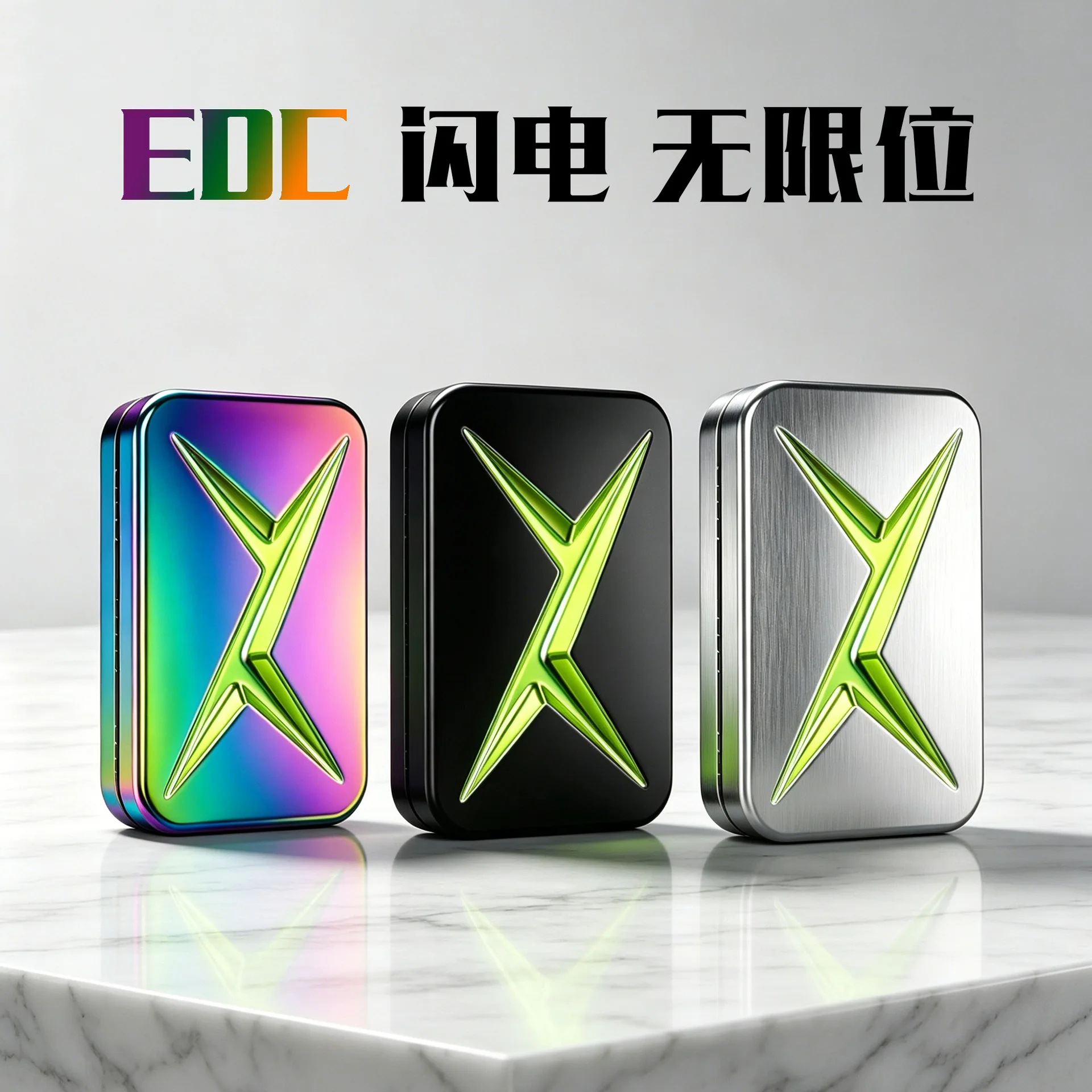 EDC Fidget Sliders Slider Metal Fidget Toys Stress Relief for Adults Magnetic Metal Infinite Fidget