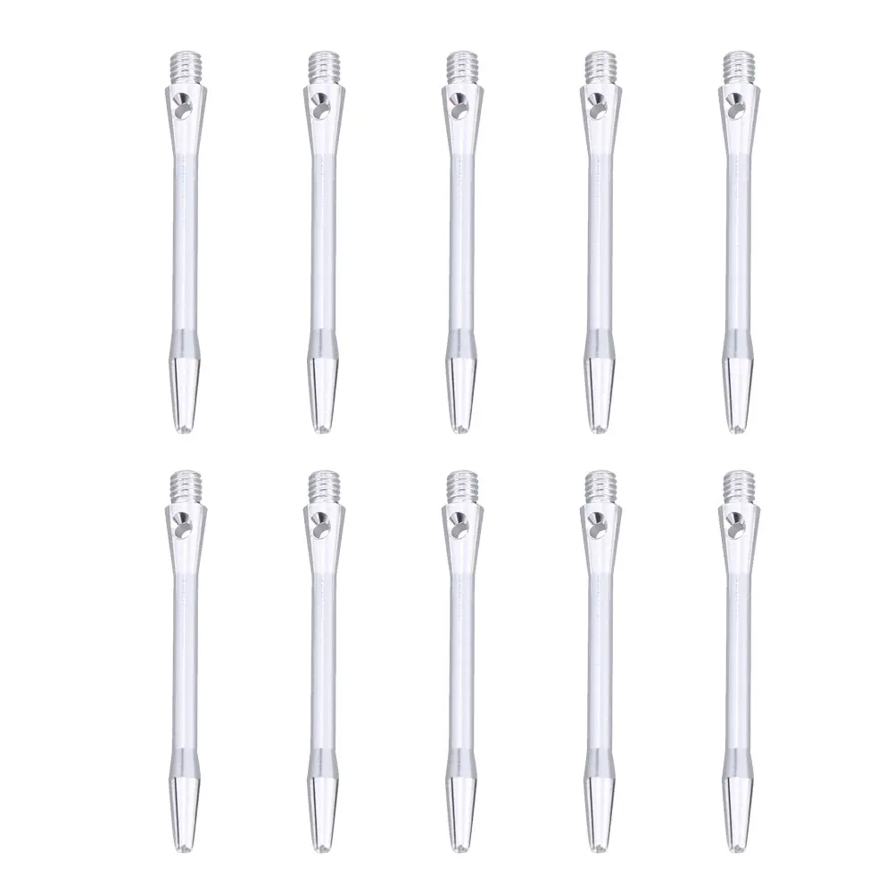 

10 Pcs Metal Dart Pole Balance Aluminium Alloy Shafts Silver Throwing Toy