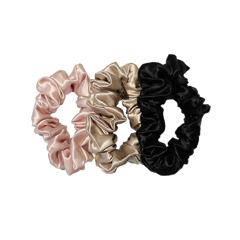 YANRONG  2CM Thick Solid Color Women Hair Scrunchies (22Momme) Length 9.5 CM