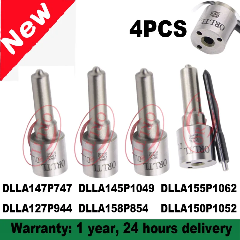 

DLLA155P1062 DLLA158P854 DLLA150P1052 for Toyota Hiace Hilux Isuzu HOWO DLLA147P747 DLLA145P1049 DLLA127P944 Inyector Nozzle 4PC