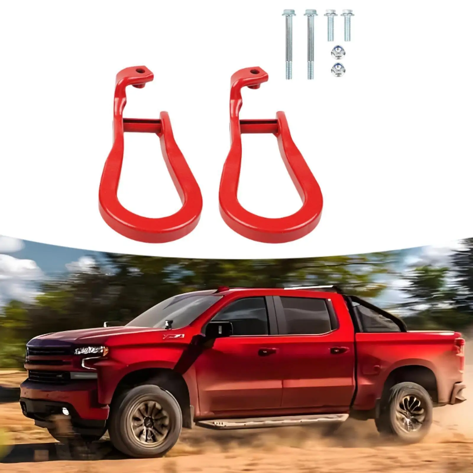 

Передние буксирные крюки Кольцо прицепа для Chevrolet Silverado Заменяет 84072464