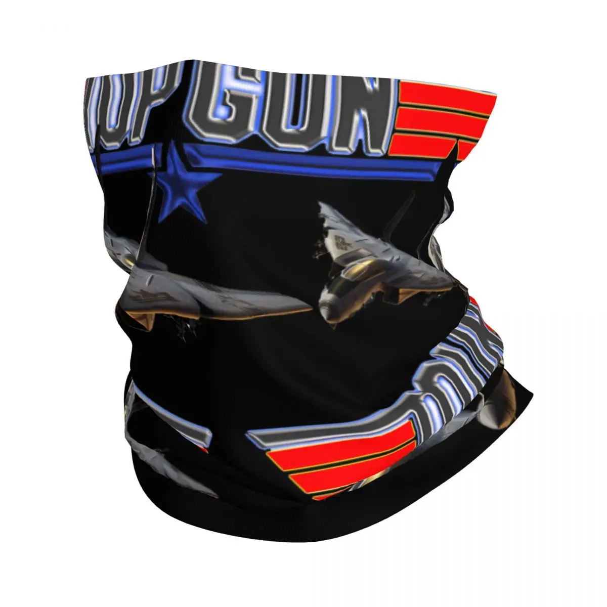 Maverick Film Top Gun Neck Gaiter Printed Unisex Face Mask Scarf Warm Headband Hiking Windproof