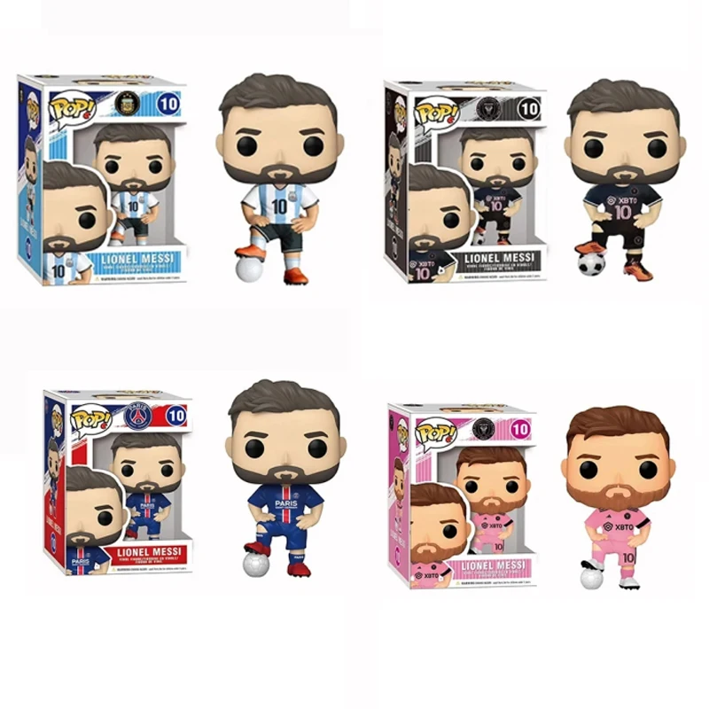 جديد فانكو بوب ليونيل ميسي # 10 نجوم كرة القدم الديكور الحلي عمل الشكل جمع لعبة مجسمة للأطفال هدية عيد ميلاد