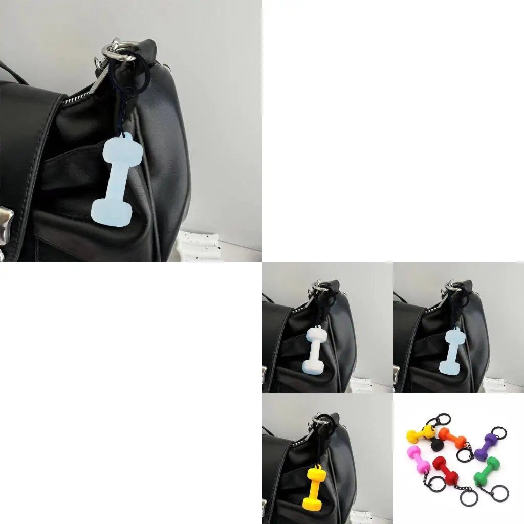 

Милый брелок в виде гантели, эстетический брелок, аксессуары, автомобильные брелоки, кошелек, сумки, рюкзак, подвески для женщин