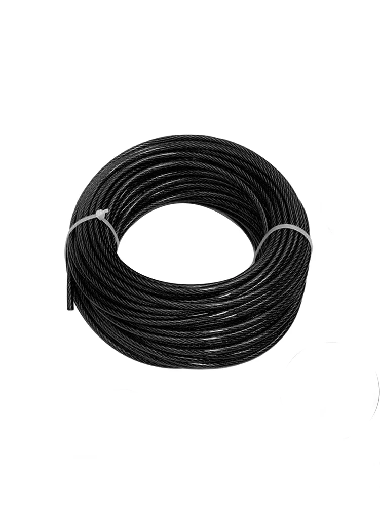 

6mm Black steel wire rope