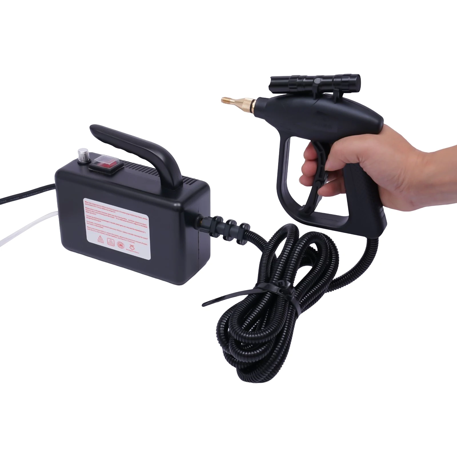 Black, 110 V High Pressure Steam Cleaner Machine, Handheld Cleaner Machine for Kitchens, Toilets, Sofas, Conditioners Cleaning