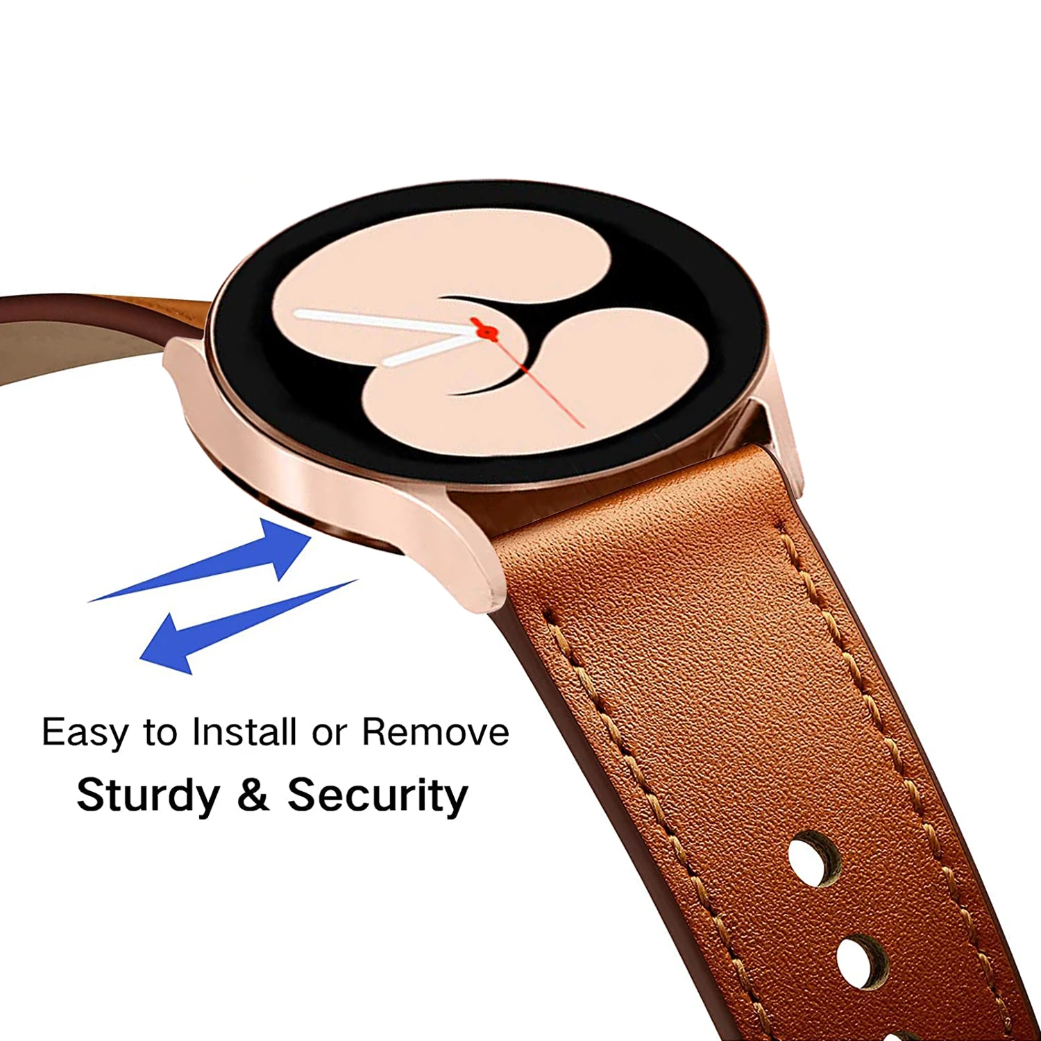 Leather Strap 20mm for HuaweiGT Women Watchband for Samsung Galaxy Watch 4classic 5Pro Gear S2 Strap for Amazfit GTR 42MM/GTS3 4