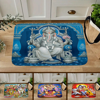 Indian Mythological of Shiva Print Door Mat Pattern Welcome Rug Living Room Bedroom Entrance Doormat Rugs Kitchen Non-slip Rug