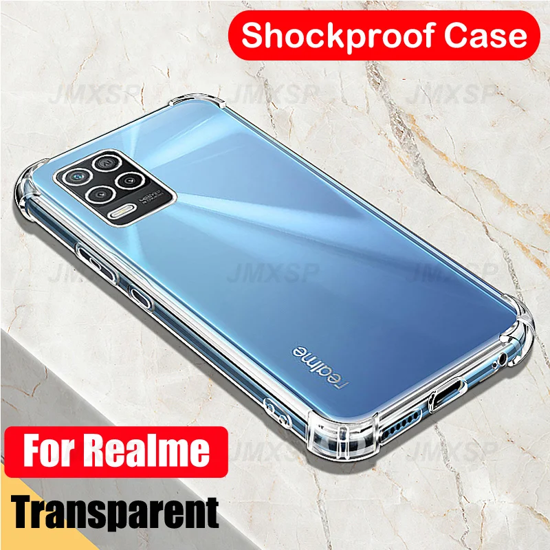 Shockproof Transparent Case For Realme 9 8 7 6 5 Pro 9i 8i 8S 7i 6i 5S Case For Realme GT Neo Narzo 30 30A 50A Phone Case Cover