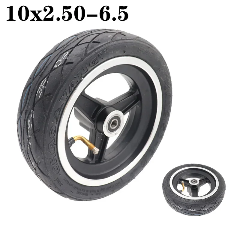 Neumático sin cámara para patinete eléctrico, rueda delantera y trasera, resistente al desgaste, antideslizante, 10x6,5-2,50, 10x2,50-6,5