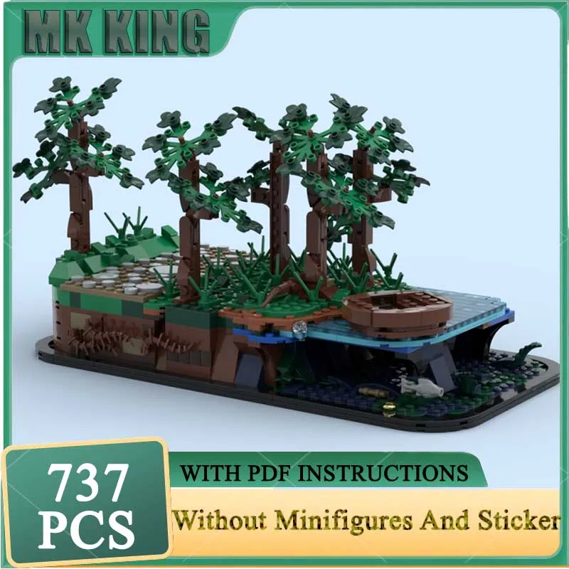 

Модель Magic Rings Moc, строительные блоки, обновленная модель Isildur Falls, сделай сам, сборка, строительство, Рождественская игрушка, набор на день рождения, подарки