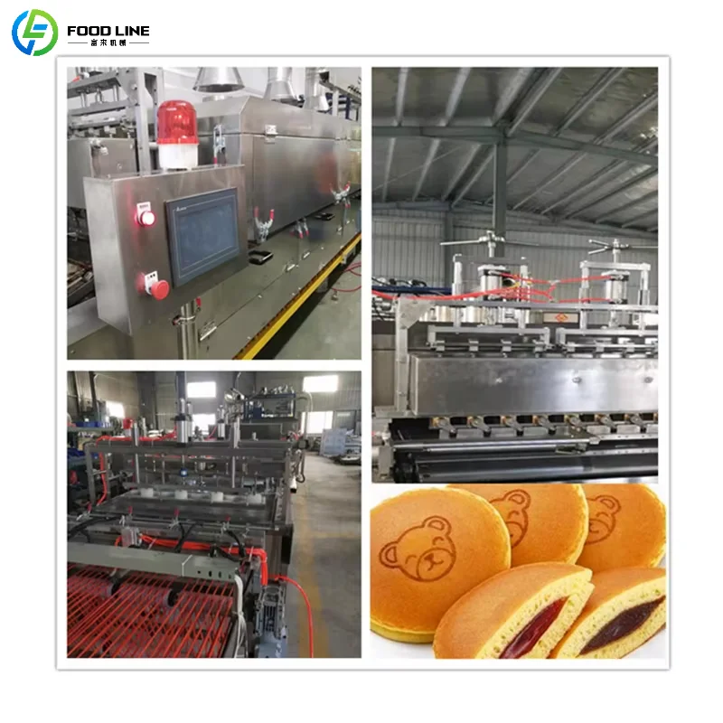 Customized Heavy Duty Dorayaki Pancake Making Machine Dorayaki Pancake Production Line Easy To Operate