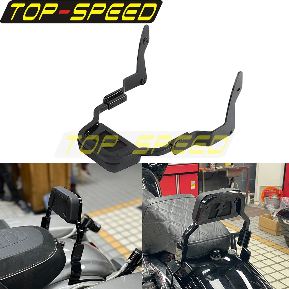 Bagger Passenger Backrests Motorcycle Short Sissy Bar Backrest Pad For Harley Street Glide ST FLHXST FLHXS Electra Glide FLHTKL