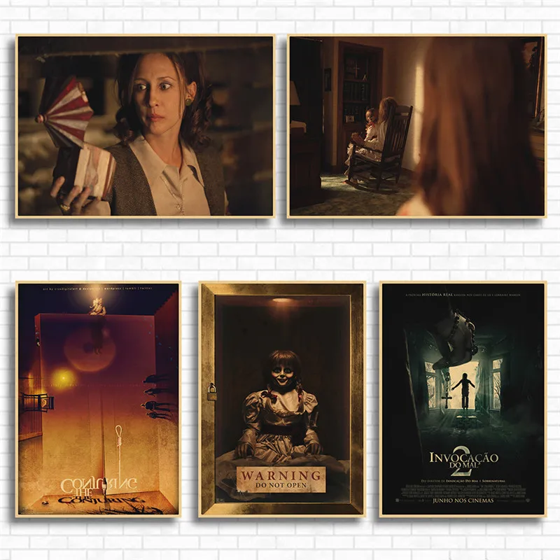الفيلم الكلاسيكي الرعب Conjuring كرافت ورقة الملصقات والمطبوعات جدار صور لغرفة المعيشة ديكور المنزل ديكور