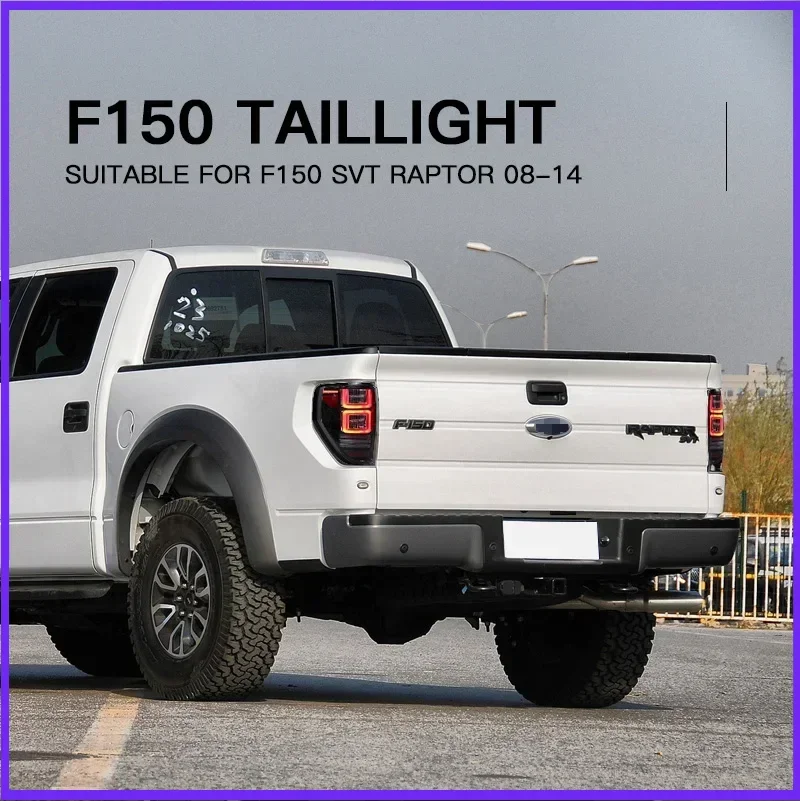 

Автомобильные светодиодные задние фонари в сборе для Ford F150 2008-2014, авто противотуманные DRL, стоп-сигнал, указатель поворота, Plug and Play