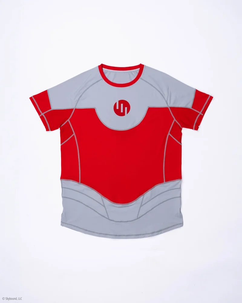 Herren Invincible Omni-Man Kompressions-Rashguard mit kurzen Ärmeln, schnelltrocknendes Fitness-Shirt für MMA, BJJ und Training, Superhelden-Cosplay-Sport-T-Shirt – Detail 6