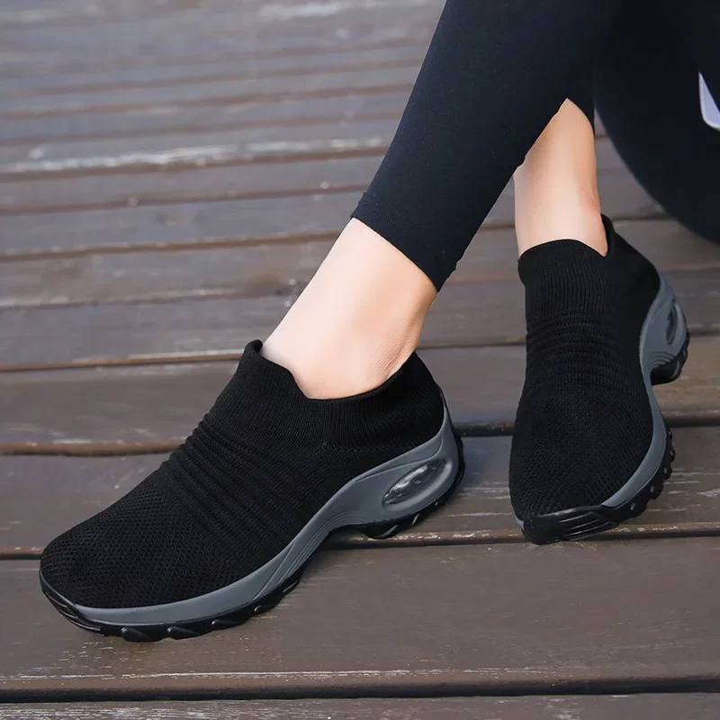 

Women's Sneakers Platform Women Sports Shoes Breathable Women Casual Shoes 2025 New Slip-on Couple Loafers Zapatillas De Deporte