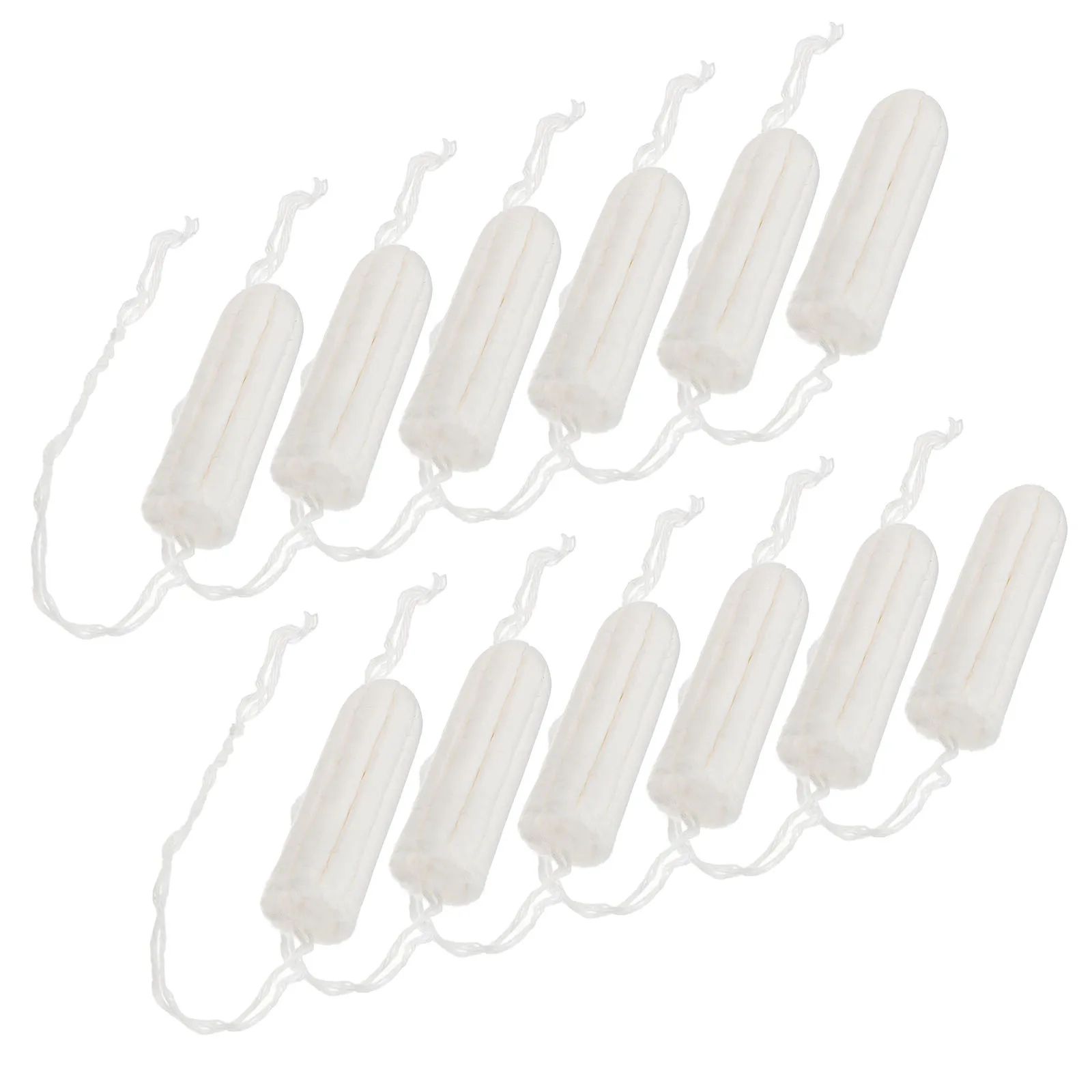 

10Pcs Cotton Sanitary Tampons High-Grade Material Finger Push- Comfortable Breathable One-Time Use Female Menstrual