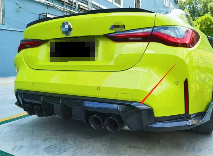 High Quality Rear Diffuser Trim For BMW G80 G82 G83 M3 M4 2021+  OEM Style diffuser Dry Carbon Fiber Rear bumper Trim