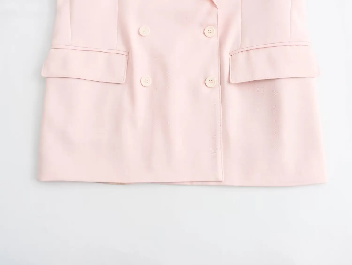 Tangada 2024 Women Pink Blazer Jacket Buttons Long Sleeve Ladies Suit QD056