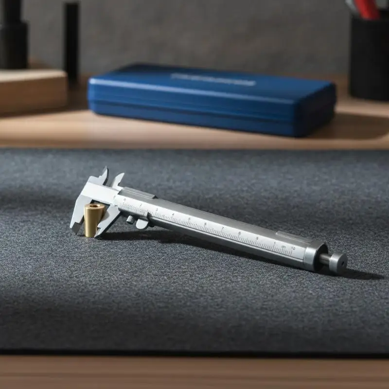 @*1Pcs Creative Vernier Caliper Ballpoint Pen 1.0mm Nib Multifunction Measuring Tool for School Office DIY Handwork