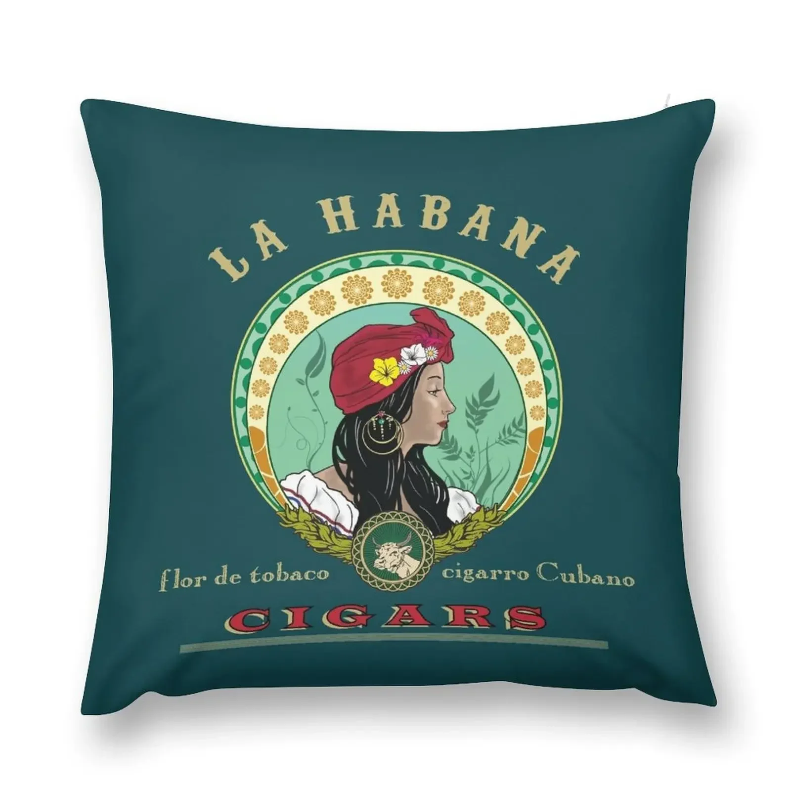 La Habana Cigars Throw Pillow Marble Cushion Cover Christmas Covers anime girl pillow