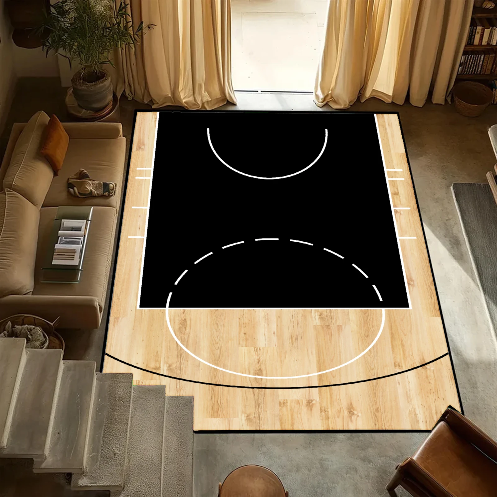 Basketball Court Carpet Personalized Rug Soft Custom Rug For Home Decor Gift Carpet Sofa Carpet Birthday Gift Christmas Gift view 3