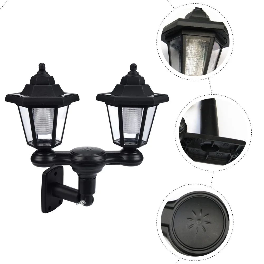 

Solar Wall Light Dual Heads Waterproof IP65 Outdoor Garden Lighting LED Lamp Solar Wall Light Night Lamp