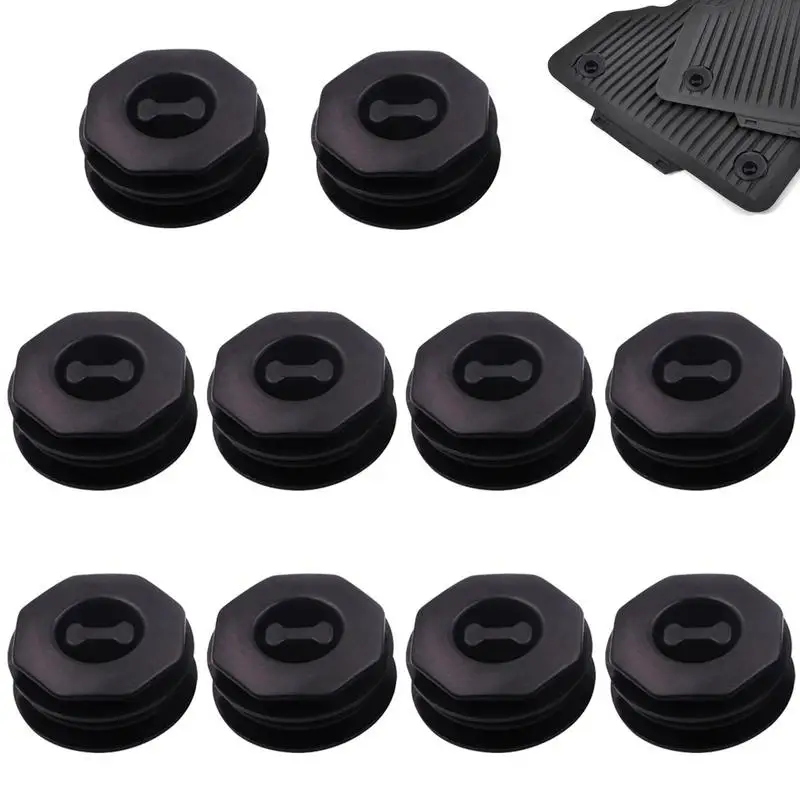 

Car Floor Mat Clips 10pcs Car Floor Mat Fastener Removable Carpet Clamps Accessories With Double Ring Swivel Buckle For Men And