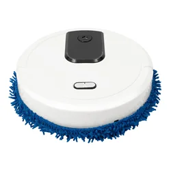 Electric Spin Mop 10000RPM Automatic Sweeping Machine USB Rechargeable with Spray Function for Hardwood Tile Floor Pet Hair