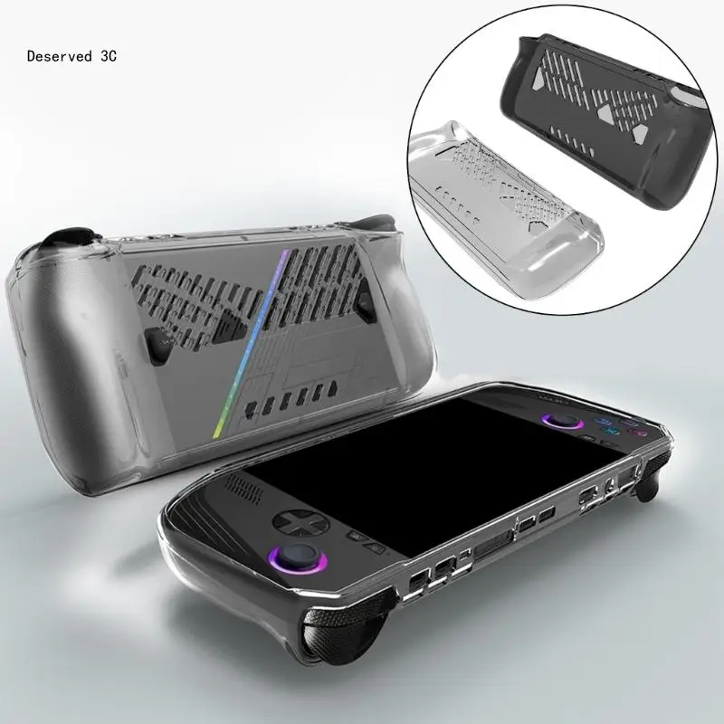 Game Consoles Cover Shell TPU Case with Ventilation Hole Gamepad Frame Skin Scratchproof Housing for ROG ALLY X