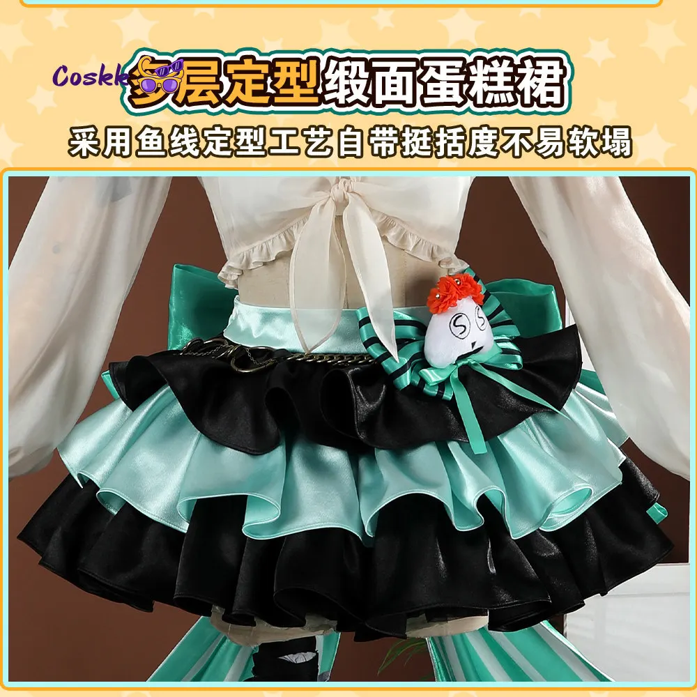 Handmade Cos Outfit: Arknights Haruka Spring Journey Cosplay Costume Pink Hair Idol Cute Bunny Girl Halloween Full Set view 5