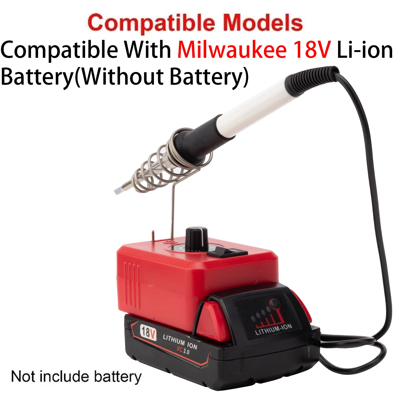 T12 Soldering Iron For Milwaukee 18V Li-ion Battery DIY Electronics Projects T12 soldering iron Battery Accessory