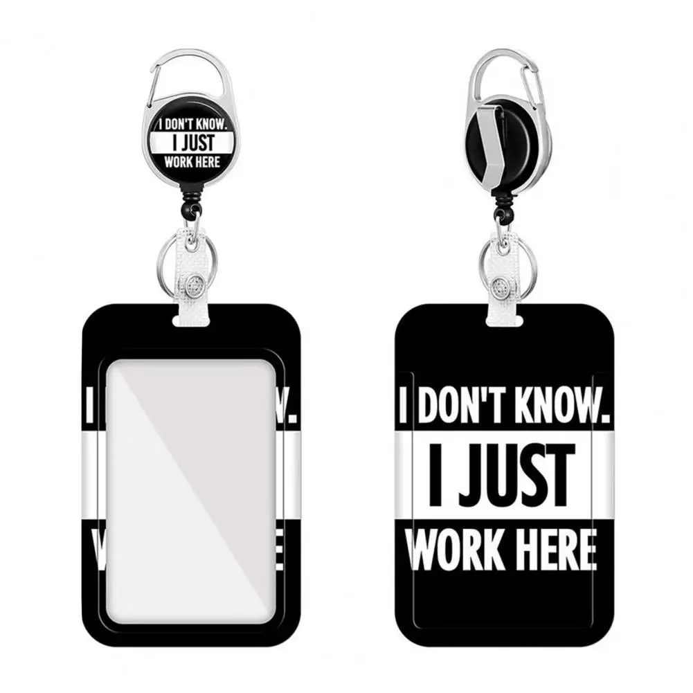 Portátil Retrátil Titular Do Cartão De Identificação, Slide Abrir Bordas Suaves, Nome Tag Tampa Do Cartão, Abastecimento De Escritório, 1 Conjunto