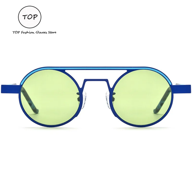 

Color Matching Pure Titanium Round Men's Sunglasses Trend Funny Women's Sunglasses UV400 Polarized Driving Glasses