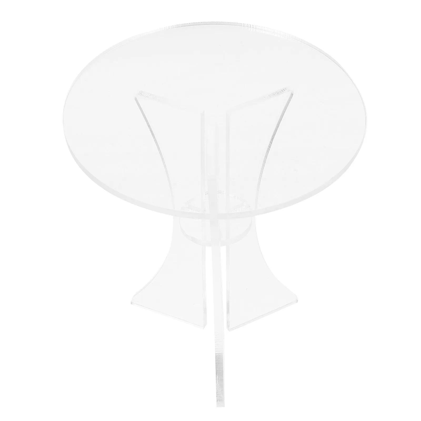 

Acrylic Mini Round Table 1:12 Scale Realistic Finish for Mini House Interior Decoration Dining Room Setup Small Furniture