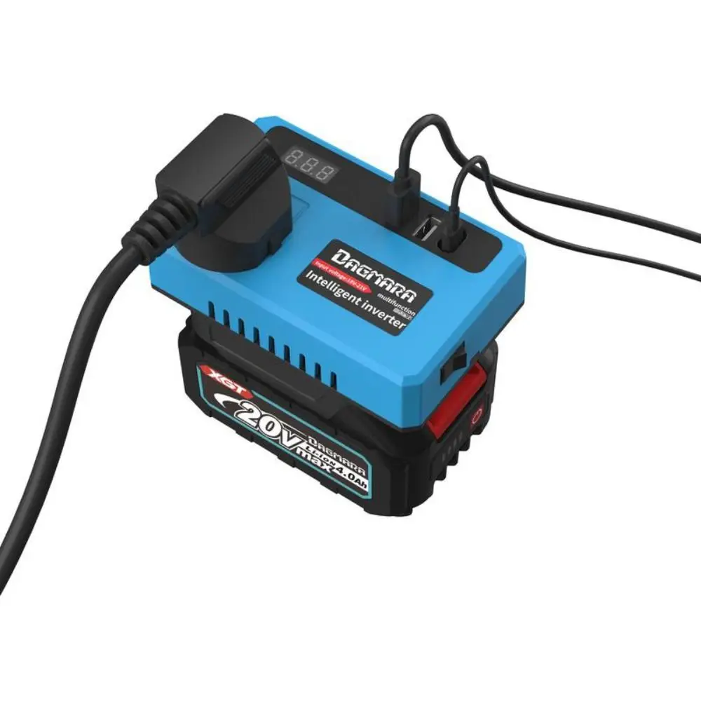 120W Lithium Battery Inverter DC 21V To 220V High Power Battery Inverter Smart Multifunction Power Converter Transformer