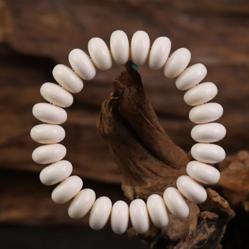 Tibetan-style bone abacus bead high-polish deer antler jade material bracelet