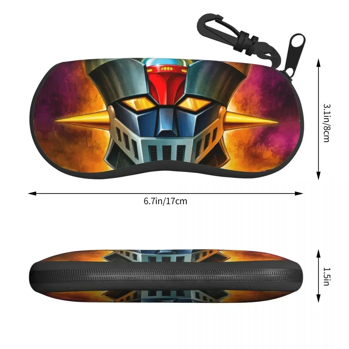 UFO Robot Mazinger Z Eyeglass Glasses Case Women Men Soft Anime Manga Sunglasses Protective Pouch