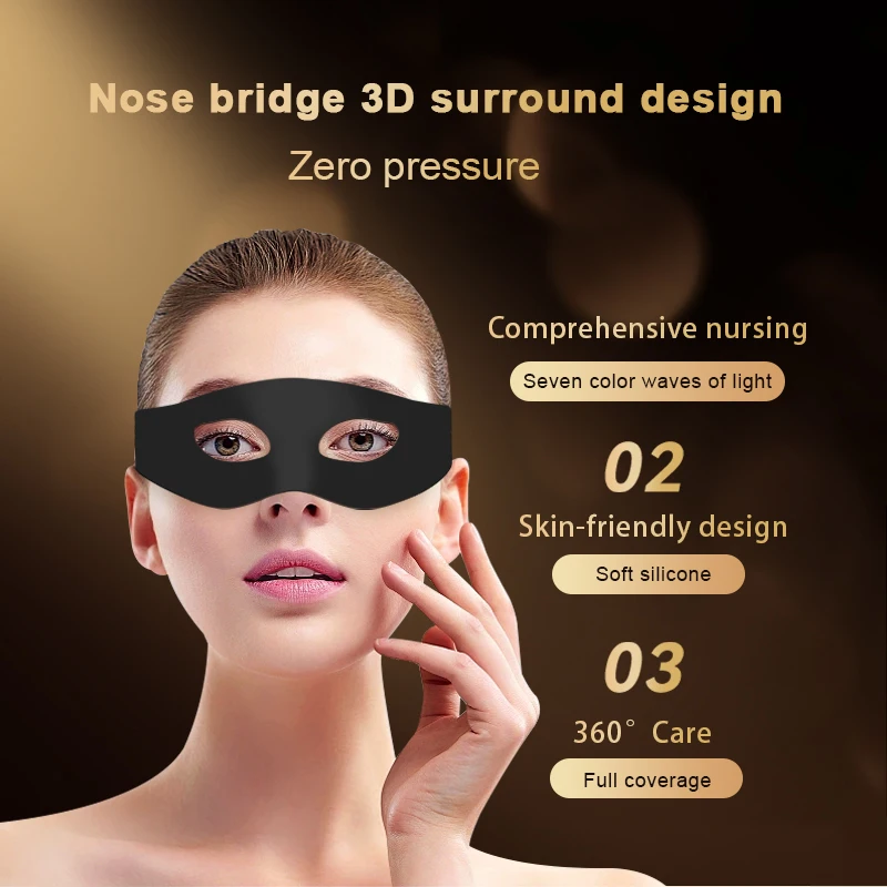 Silicone Eye Patch Led Red Light Therapy Device Anti-aging For Eye Wrinkle Dark Circle Removal