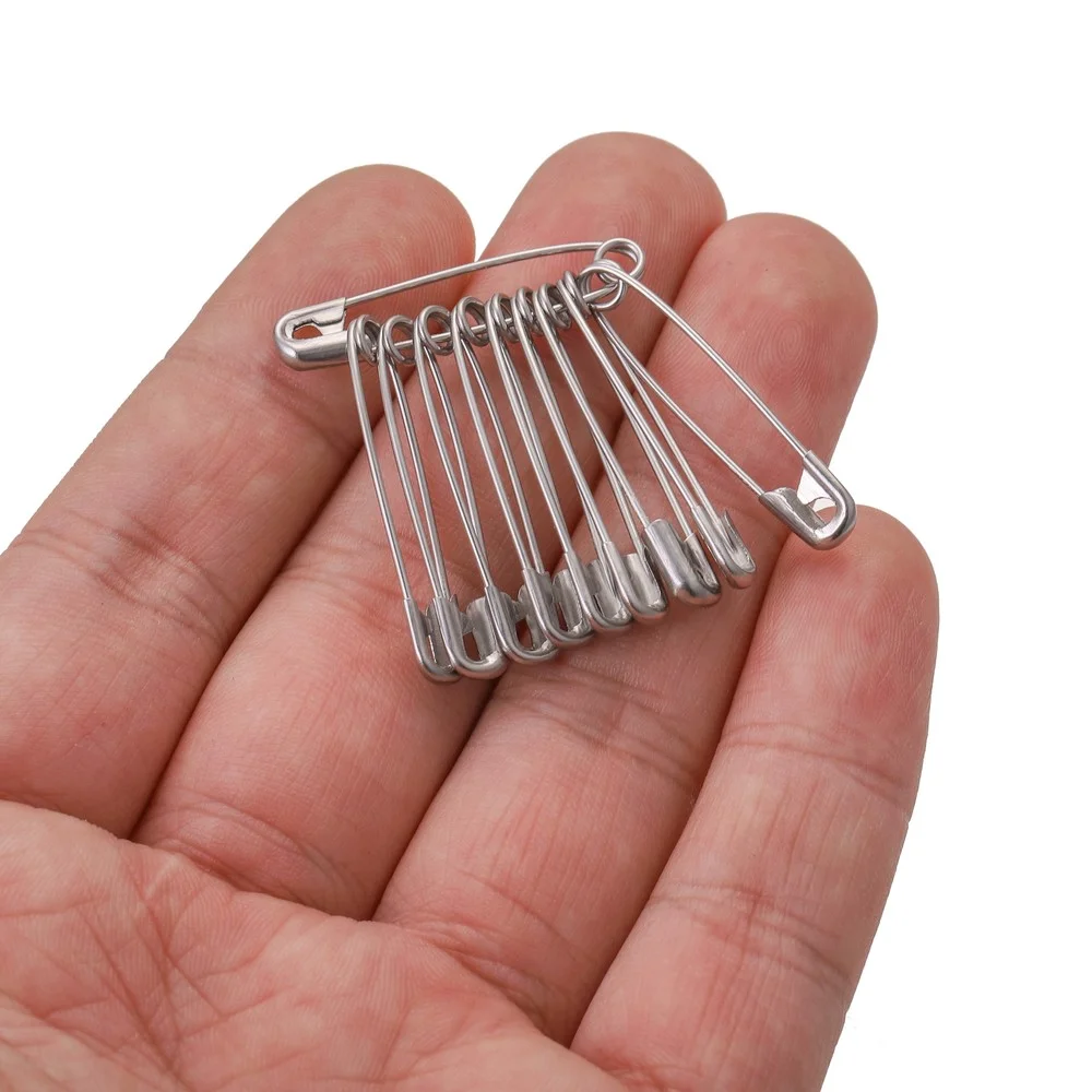 20-50pcs Stainless Steel Safety Pins DIY Sewing Tools Accessory Metal Needles Large Safety Pin Small Brooch Apparel Accessories