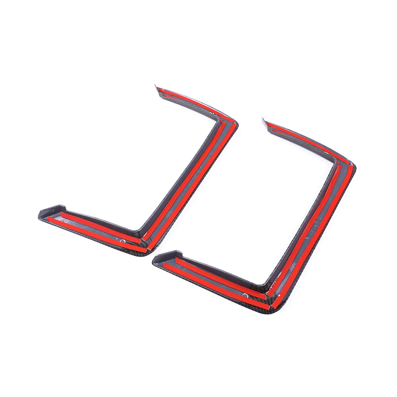 ABS ألياف الكربون ل ألفا روميو جوليا 2017 2018 2019 2020 لون مقعد السيارة الخلفي صافي الإطار تقليم اكسسوارات السيارات الداخلية #3