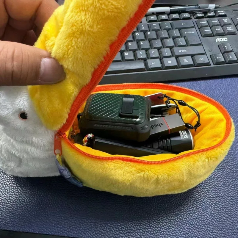 Pelikaan Opbergtas Cartoon Kawaii Dierentuin Pelikaan Opslag Pluche Portemonnee Grappige Pen Tas Hoofdtelefoon Tas Make-up Tas Kinderen Gift