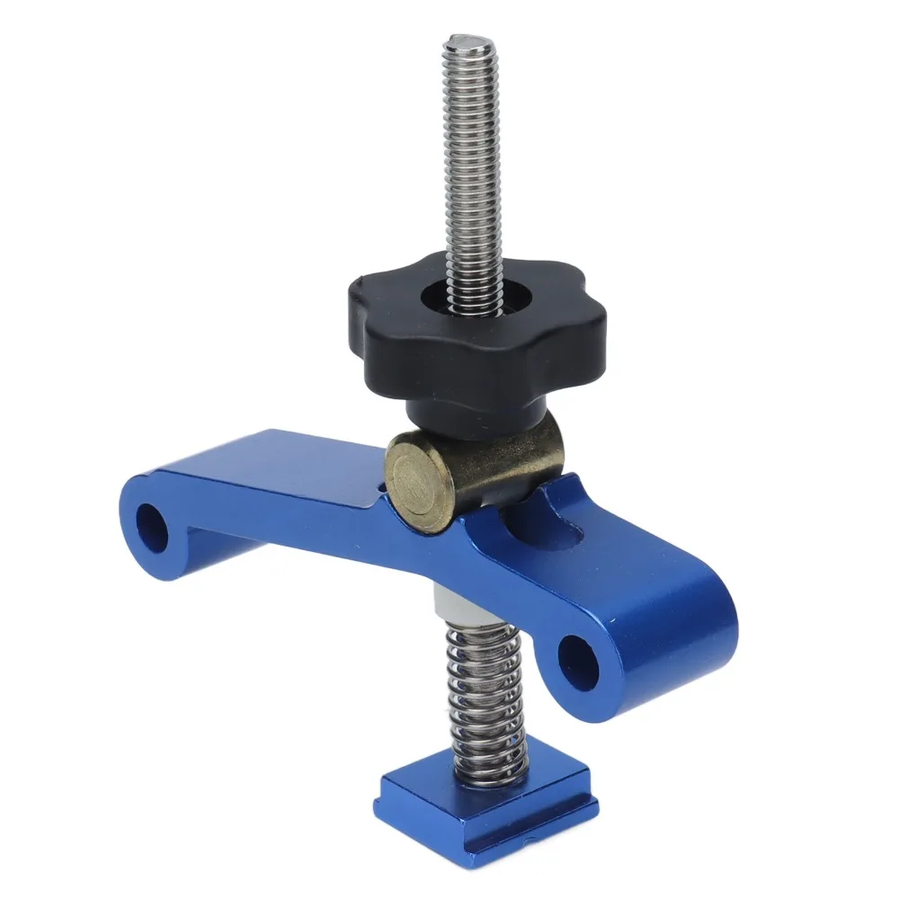 Aluminum Alloy T Track Clamps M8 Toggle Clamp Spring Nut Blue Press Plate Clamps 30mm 40mm Aluminum Extrusion