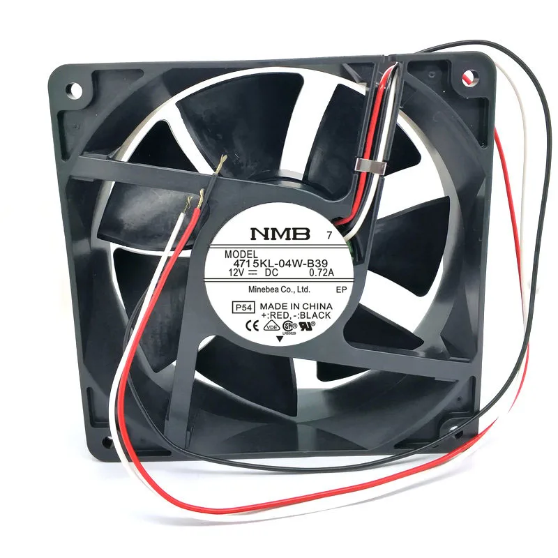 4715KL-04W-B49 4715KL-04W-B59 12cm 4715KL-04W-B39 -p54 12038 12V 0.72A  3wire Cooling fan 120*120*38MM