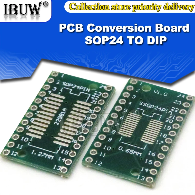 لوحة محول Pcb ، محول smd إلى dip ، soop 8/16/14/20/24/28p ، sot89 ، sot23 ، sot223 إلى dip/moop/tsup ، 10 #6