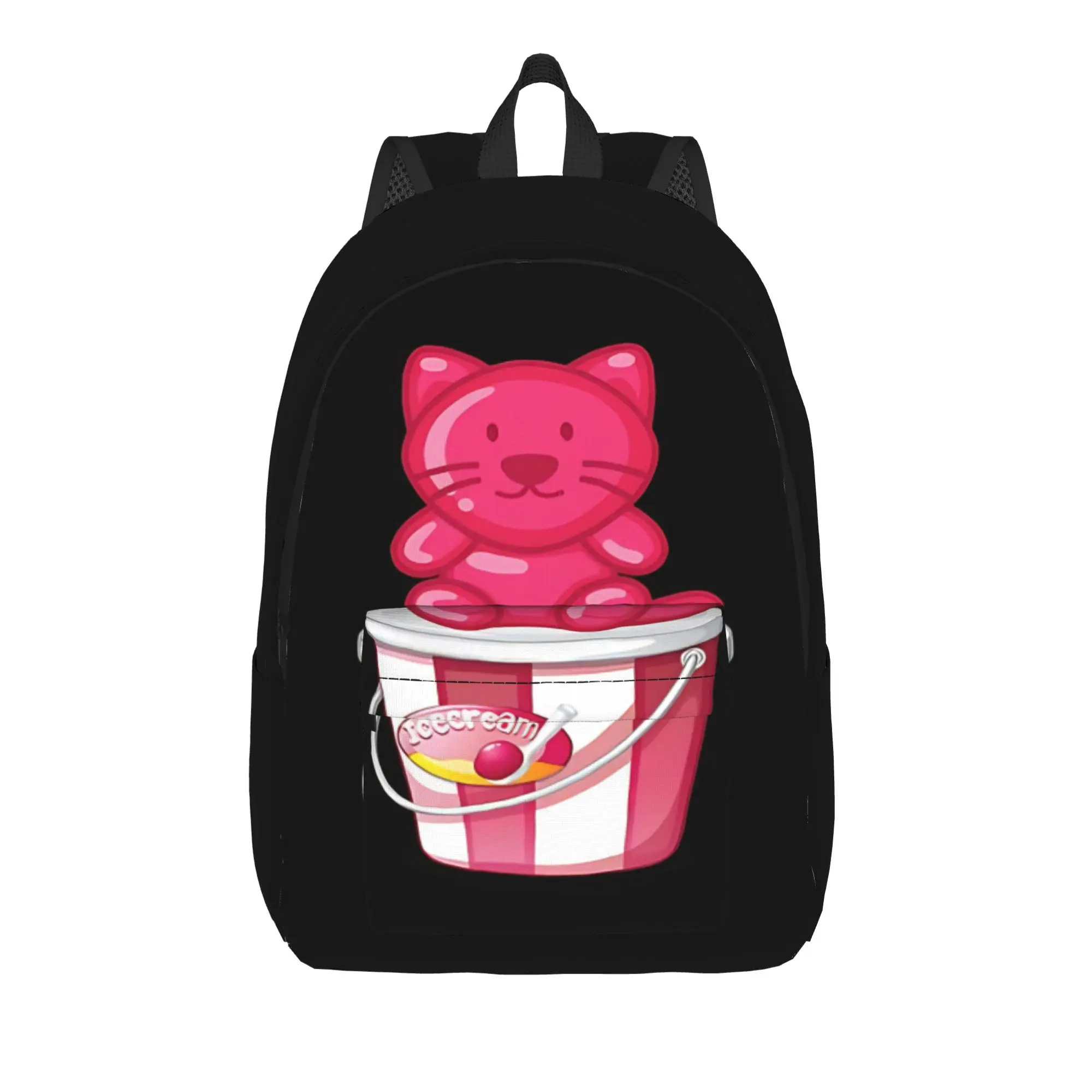 

Back to school season Vintage Jelly Bear Graphic Schoolbag Gummy Bear For Men Women Vintage Backpack