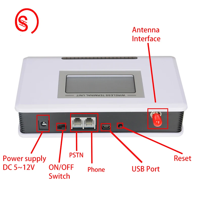 شاشة LED محطة لاسلكية ثابتة GSM لأنظمة الإنذار PBX مصعد دعم معرف المتصل تغيير IMEI مع صوت واضح RJ11