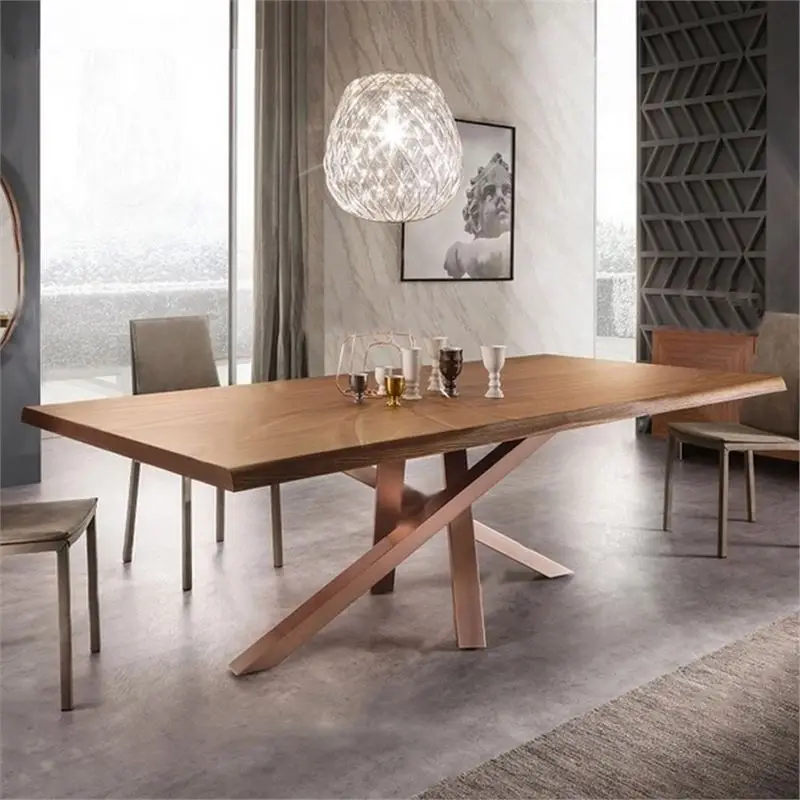 

Nordic solid wood conference table household leisure meeting guests large board table small apartment restaurant leisure