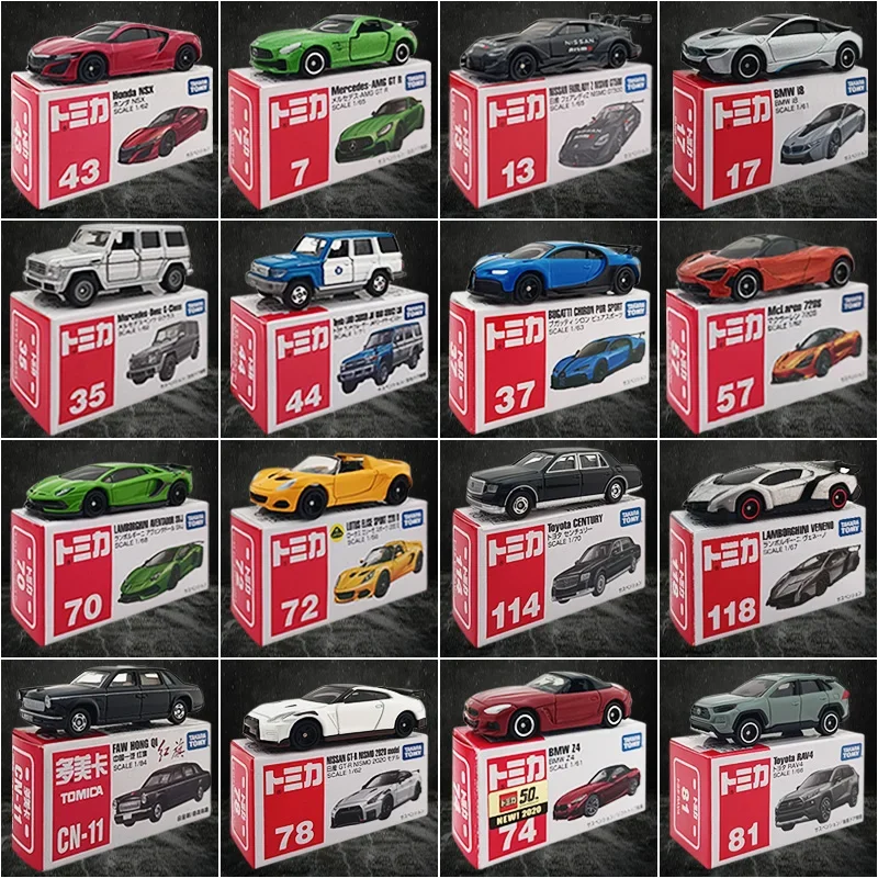 TAKARA TOMY ของเล่นสําหรับชาย TOMY Bugatti Benz รถเด็ก Honda Aston Martin Lamborghini ของเล่นรถ Tomica กีฬารถของเล่น 1/64